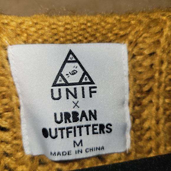 UNIF x Urban Outfitters Oversized Golden Yellow Sweater - Picture 3 of 3